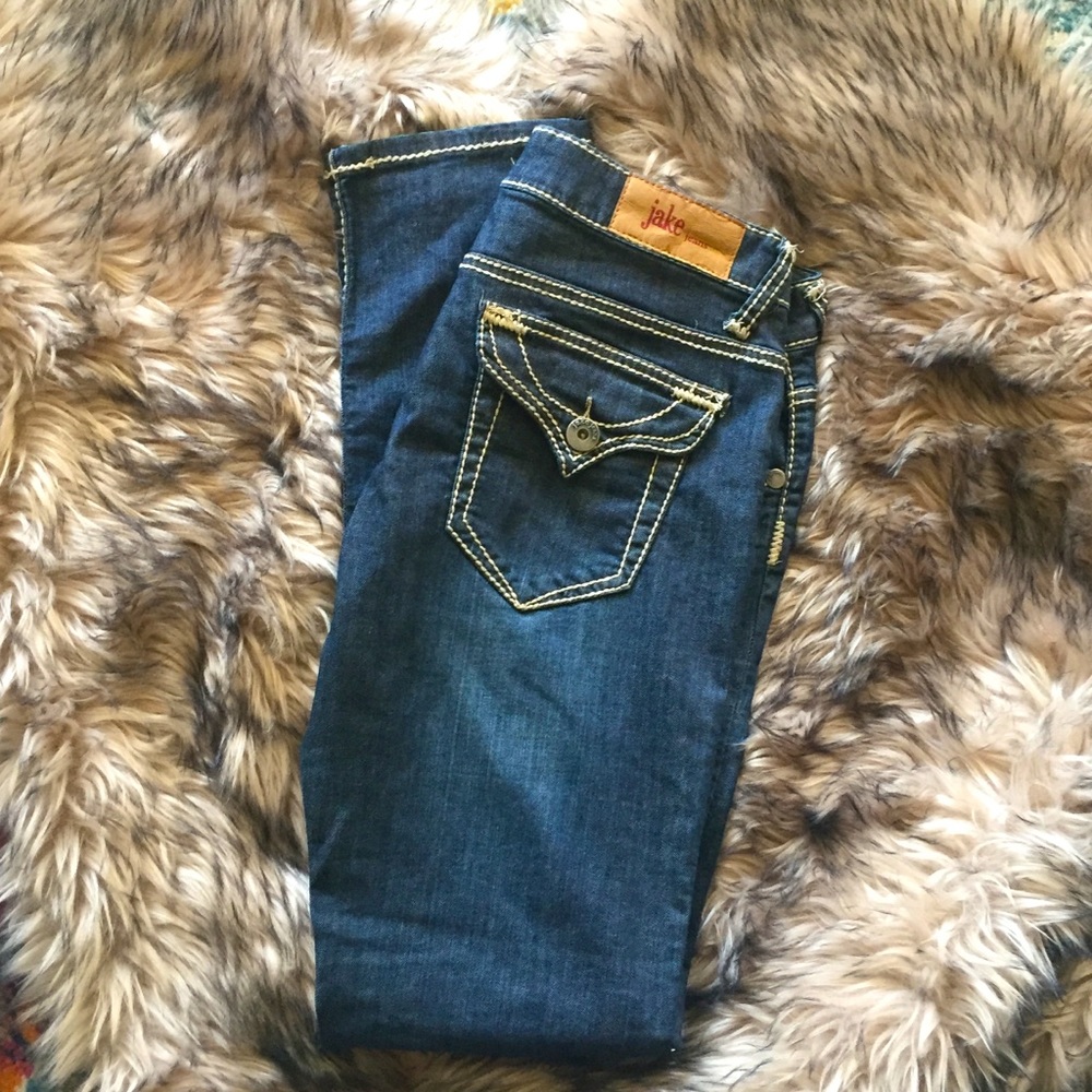 💝Jake Heavy Stitched Jeans